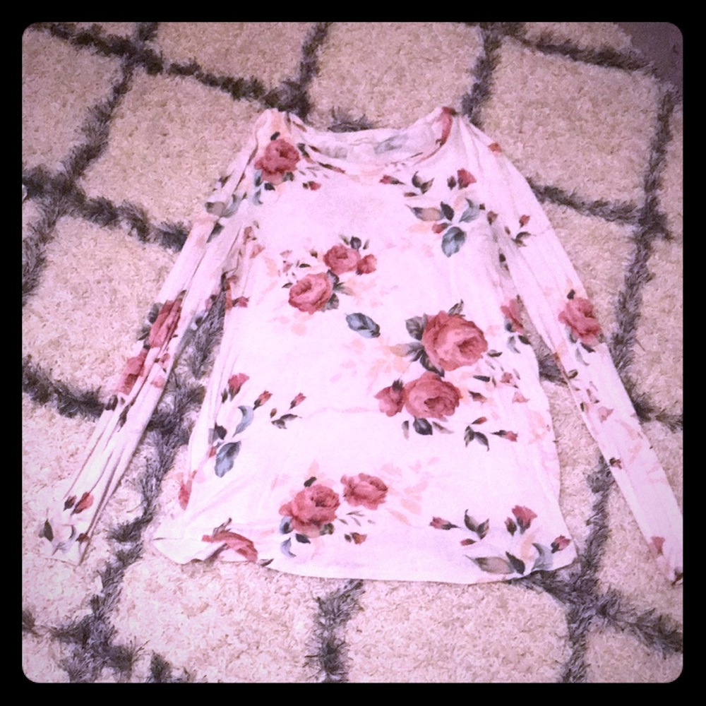 Floral long sleeve top